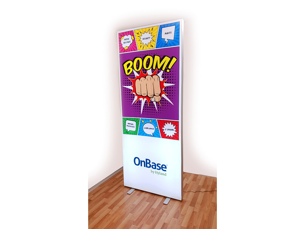 Illuminated Bannerstands-brandstand-nz