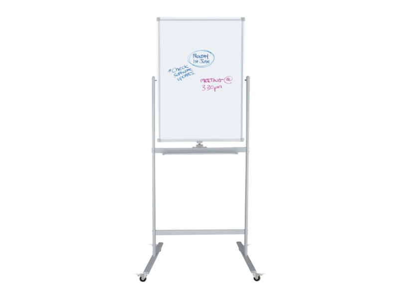 Mobile Pivoting Whiteboard 600mm wide x 900mm high