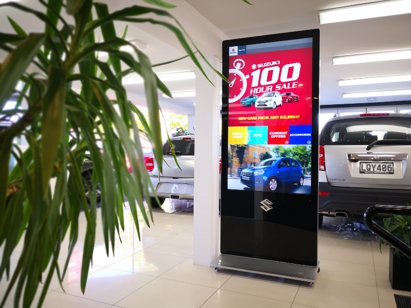 Digital floor standing Interactive Screens developed for Fonterra
