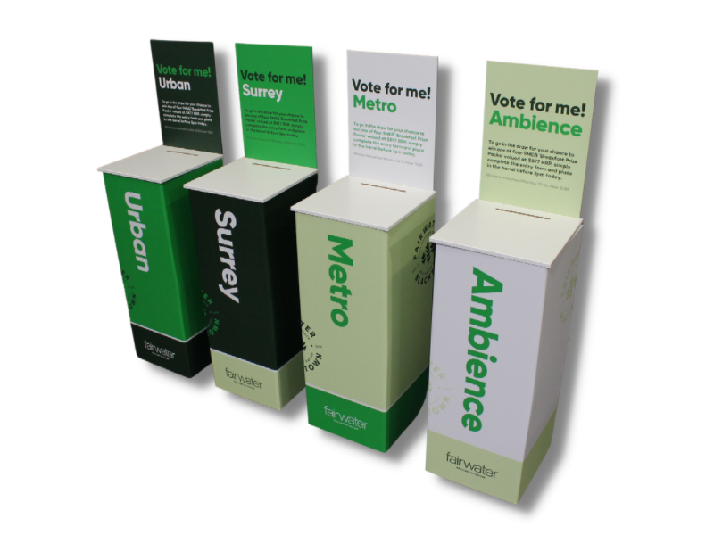 COMPETITION ENTRY BOXES